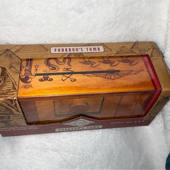 TRUE GENIUS PHAROAH'S TOMB WOOD BRAINTEASER PUZZLE BOX - U. BRAND NEW IN BOX! - Picture 3 of 16
